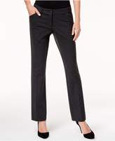 Thumbnail for your product : Alfani Faux-Leather-Trim Straight-Leg Pants, Created for Macy's