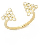 Thumbnail for your product : Jacquie Aiche JA Double Pyramid CZ Waif Ring