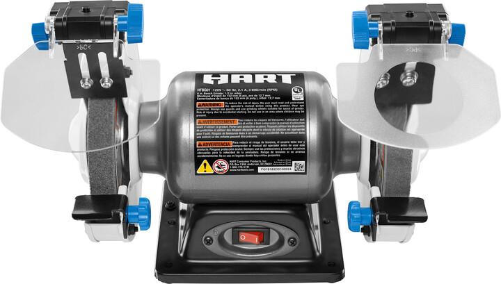 HART 6-inch 2.1-Amp Bench Grinder