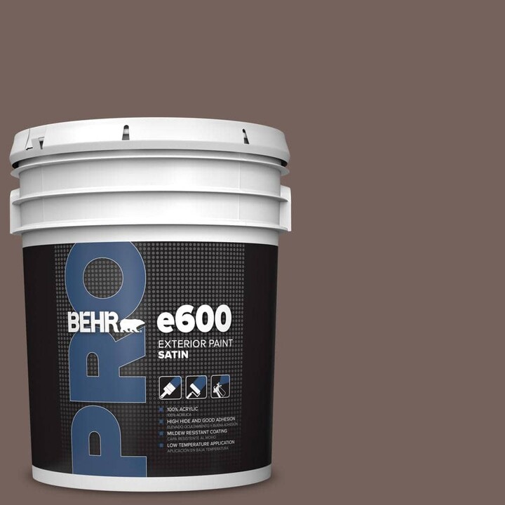 BEHR PRO 5 gal. #730B-6 Sweet Truffle Satin Exterior Paint