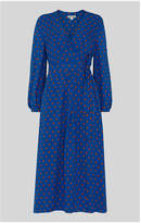 Thumbnail for your product : Whistles Maria Spot Silk Wrap Dress
