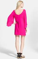 Thumbnail for your product : Milly Butterfly Sleeve Stretch Silk Crepe Minidress