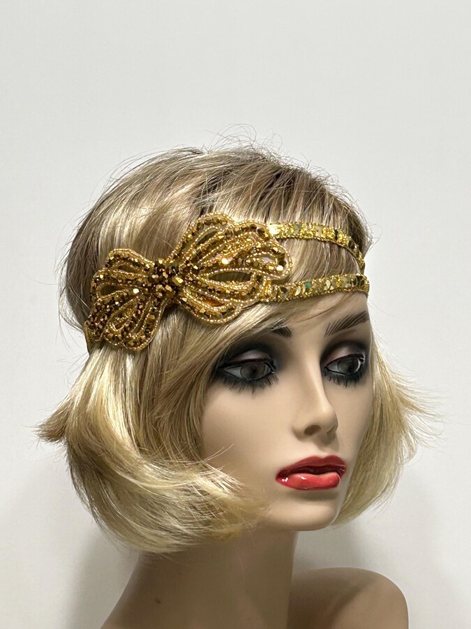 gatsby headpiece gold