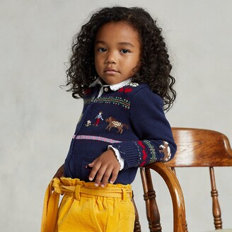 Polo Ralph Lauren Ralph Lauren Intarsia-Knit Cotton Cardigan - ShopStyle  Girls' Sweaters