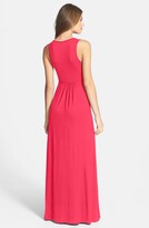 Thumbnail for your product : Loveappella V-Neck Jersey Maxi Dress