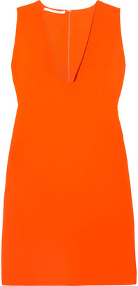 Stella McCartney Stretch-cady Mini Dress - Orange