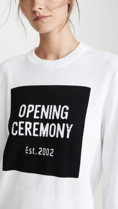 Opening Ceremony Box Logo Crew Neck Sweater