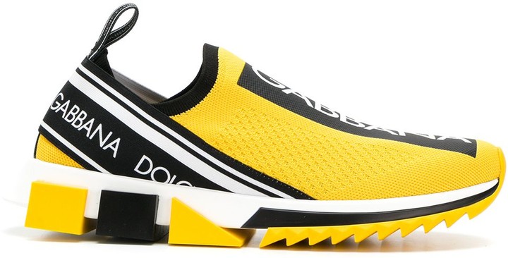 dolce and gabbana sorrento sneakers yellow