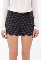 Thumbnail for your product : Forever 21 Contemporary Polka Dot Scalloped Shorts