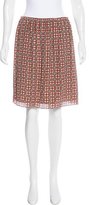 Thumbnail for your product : Carven Silk Ornate Print Skirt