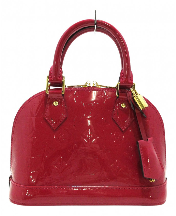 Louis Vuitton pink Patent leather Handbags ShopStyle Bags