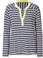 Thumbnail for your product : Ella Moss Nautical/White/Yellow Striped Henley