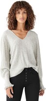 Thumbnail for your product : Lucky Brand Relaxed Peasant Sweater Heather Grey LG (US 10-12)