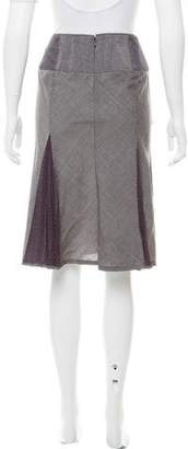 Donna Karan Pleated Knee-Length Skirt