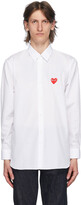 Thumbnail for your product : Comme des Garçons PLAY Play White & Red Heart Patch Shirt