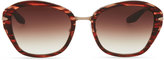 Thumbnail for your product : Barton Perreira Farr Marbled Acetate & Metal Butterfly Sunglasses, Red