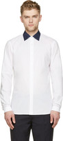 Thumbnail for your product : Kolor White Contrast Collar Shirt