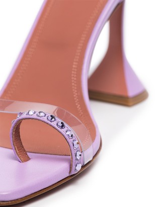 Amina Muaddi Oya 95mm crystal-embellished sandals