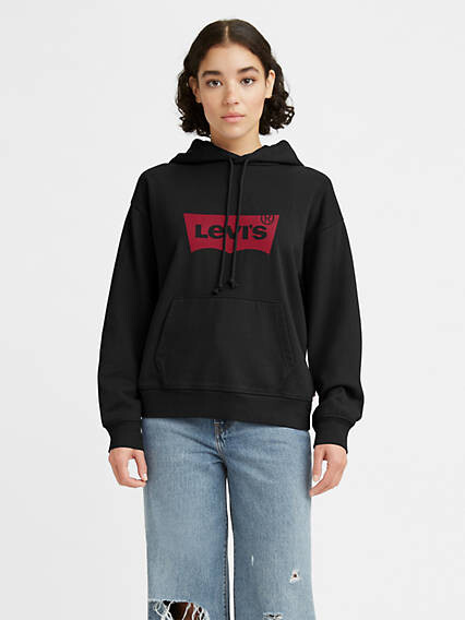 Levi's Women's Black Sweatshirts & Hoodies | ShopStyle