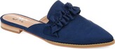 Thumbnail for your product : Journee Collection Womens Kessie Slip On Pointed Toe Mules Flats Blue 7