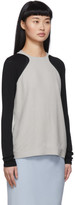 Thumbnail for your product : Haider Ackermann Grey and Black Contrast Insert Blouse