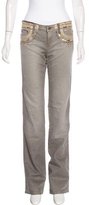 Thumbnail for your product : Blumarine Embellished Straight-Leg Jeans