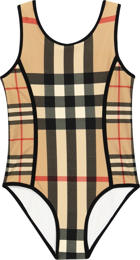 Burberry Children Burberry Check swimsuit