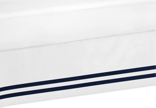 Sweet Jojo Designs SweetJojoDesignsDustRuffleQueenBedSkirtAnchorsAwayWhiteandBlue