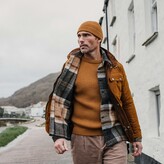 Thumbnail for your product : Peregrine Men's Yellow / Orange Ford Crew Jumper Wheat