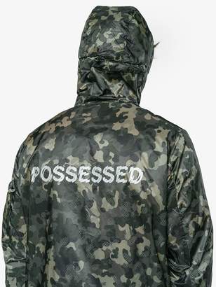 Satisfy camouflage packable windbreaker jacket