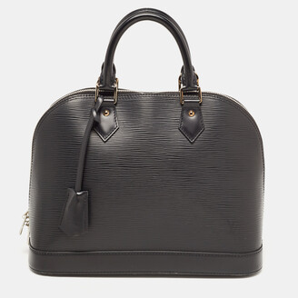 Louis+Vuitton+Hublot+Shoulder+Bag+Black+Epi+Leather for sale