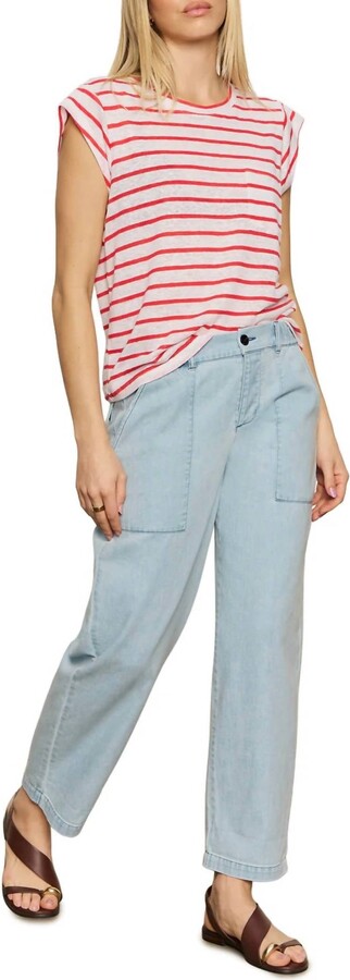 Relaxed Denim Crusier Pants In Blue