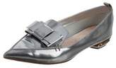 Thumbnail for your product : Nicholas Kirkwood Metallic Pointed-Toe Flats