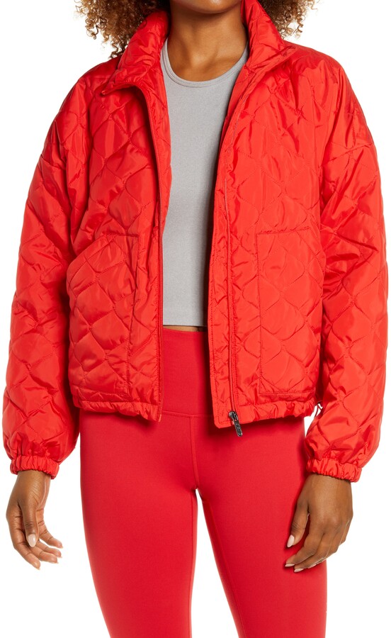 zella cozy bomber jacket