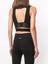 Thumbnail for your product : Michi Cross-Over Panelled Cropped Top
