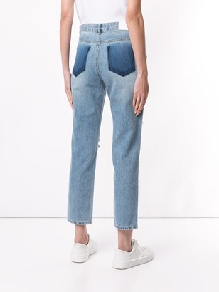 Sjyp Ripped Mom Fit Jeans