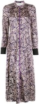 Thumbnail for your product : Forte Forte Floral Silk Shirt Dress