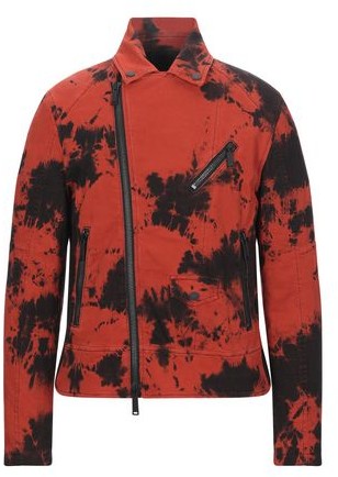 red jeans jacket men