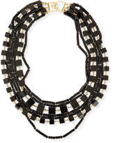 Thumbnail for your product : Kenneth Jay Lane Multi-Strand Beaded Cube Necklace