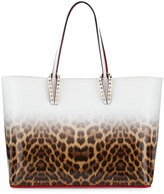 Thumbnail for your product : Christian Louboutin Cabata East-West Leather Leopard-Print Tote Bag, Multicolor