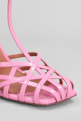 Aldo Castagna Lidia Sandals In Rose-pink Patent Leather - ShopStyle