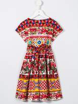 Thumbnail for your product : Dolce & Gabbana Kids Carretto Con Rose dress