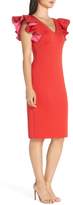 Thumbnail for your product : Eliza J Ruffle Shoulder Scuba Crepe Dress