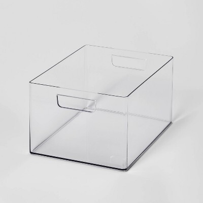 Bathroom Organizer Bin with Handles Clear - BrightroomTM