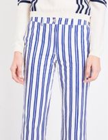 Thumbnail for your product : MiH Jeans Coler flared cropped cotton trousers