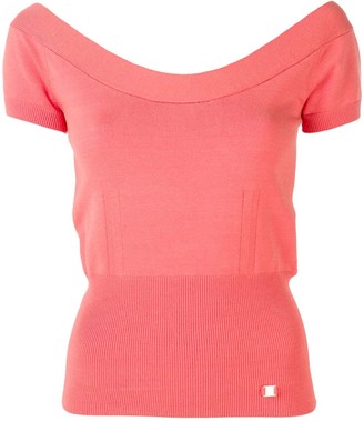 Temperley London off the shoulder knitted top