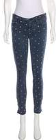 Thumbnail for your product : Mother Mid-Rise Patterned Jeans
