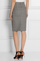 Thumbnail for your product : Alexander McQueen Prince of Wales check wool-blend pencil skirt