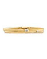 Thumbnail for your product : Marco Bicego Masai Two-Row 18K Yellow Gold Bracelet with Diamonds