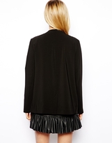 Thumbnail for your product : ASOS Blazer in Longline With Drape Front